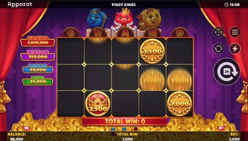 Piggy Kings - ekrani i Buy Feature dhe zgjedhja e blerjes